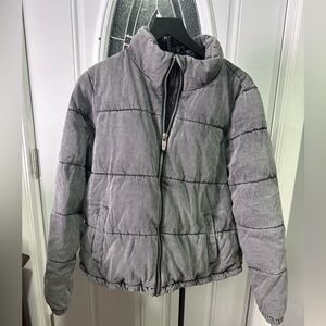 Marc New York Performance Women’s Large Gray Puffer Jacket NWT Quilted Zip Coat